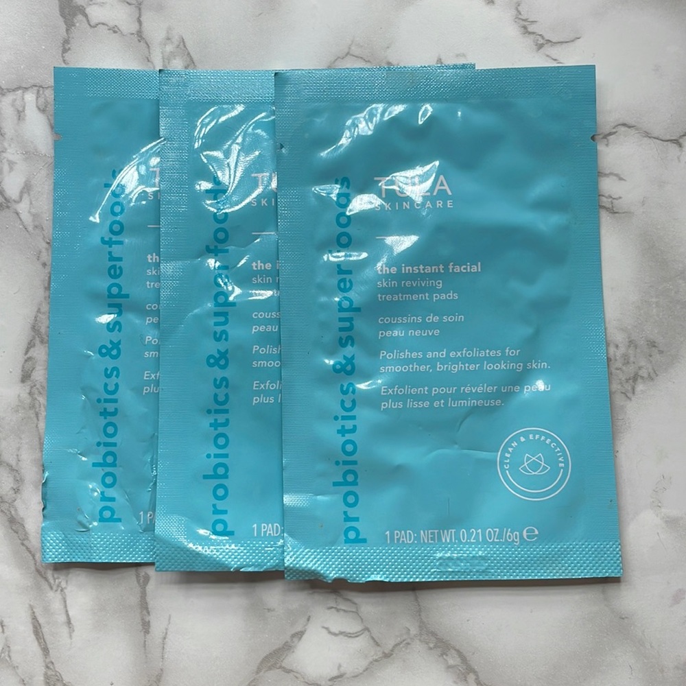 TULA Skincare The Instant Facial Dual-Phase Skin Reviving Treatment Pads (Three)